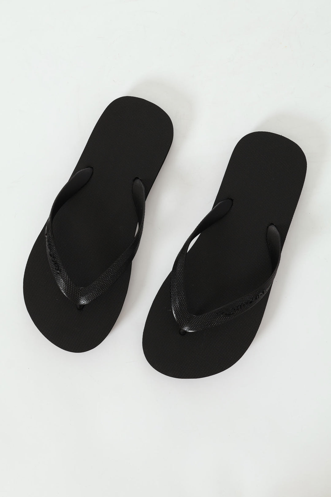 Logo Bloom Open Toe Flip Flop - Black