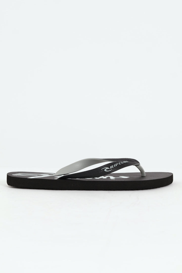 Archive Script Bloom Open Toe Flip Flop - Black