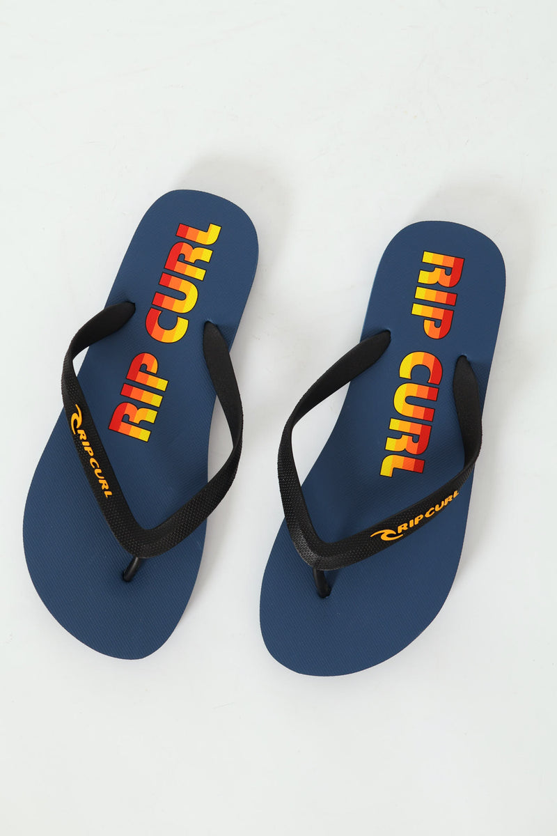 Icons Of Surf Bloom Open Toe Flip Flop - Navy