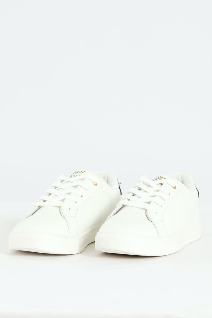 Boys Slimline Sneaker - White