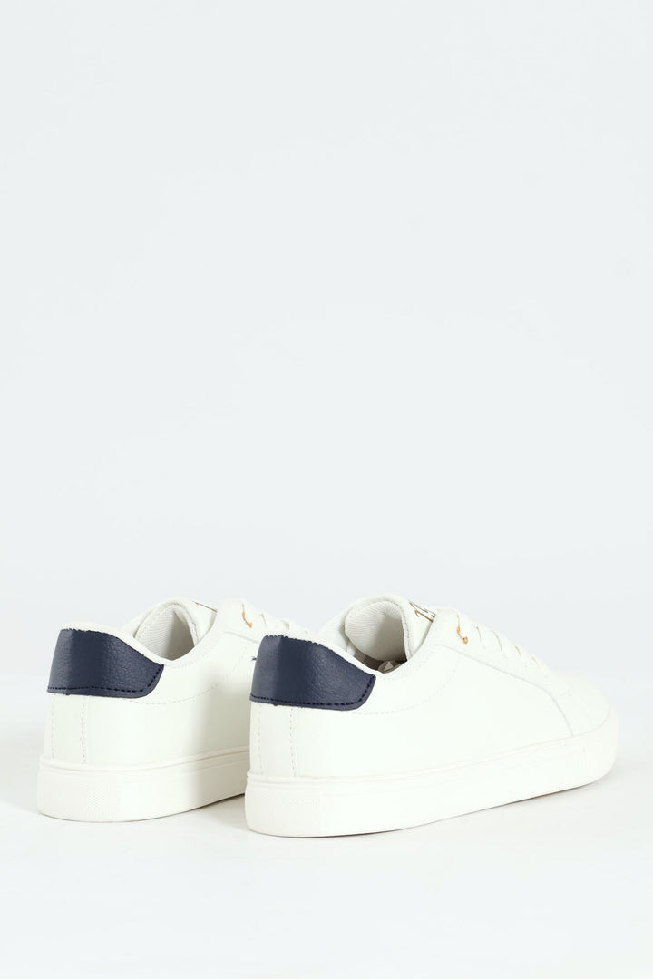 Boys Slimline Sneaker - White