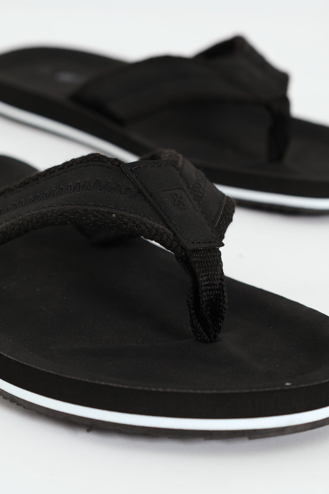 Pu Upper Wide Vamp Sandal - Black