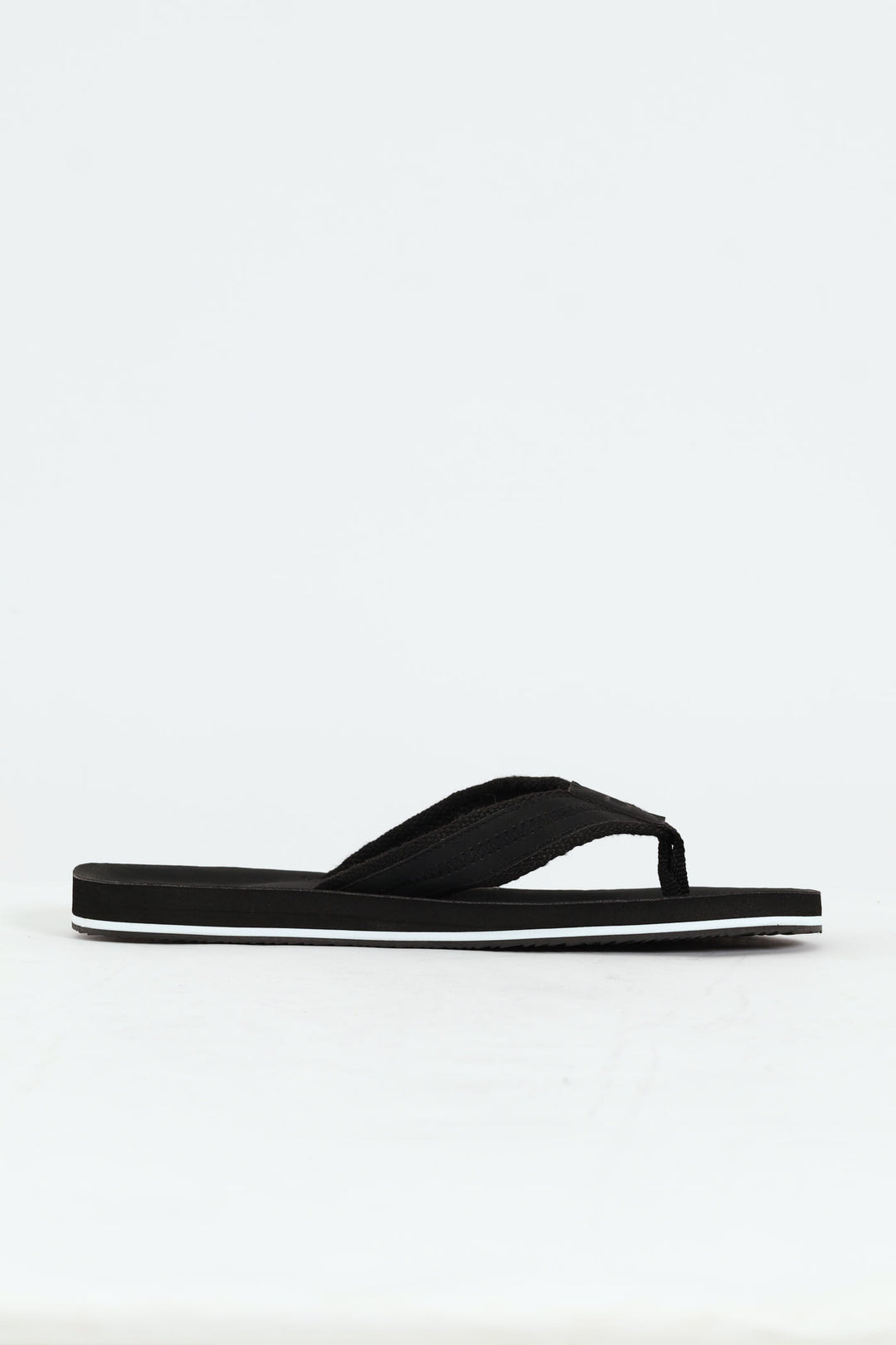 Pu Upper Wide Vamp Sandal - Black