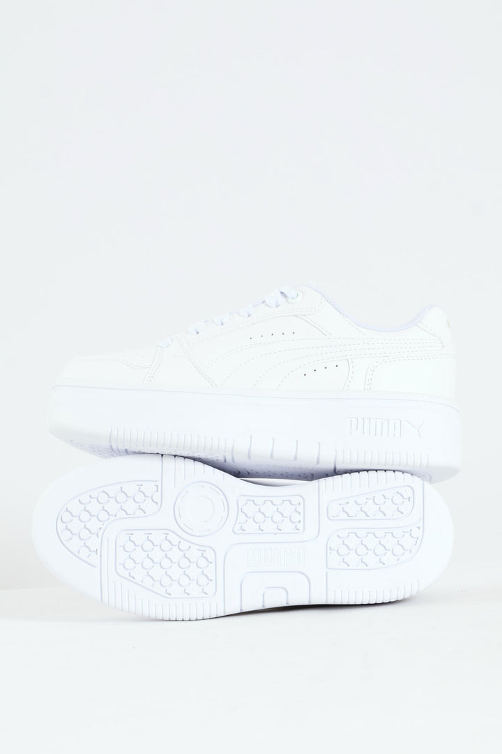 Girls Rebound Femme Jr Sneaker - White