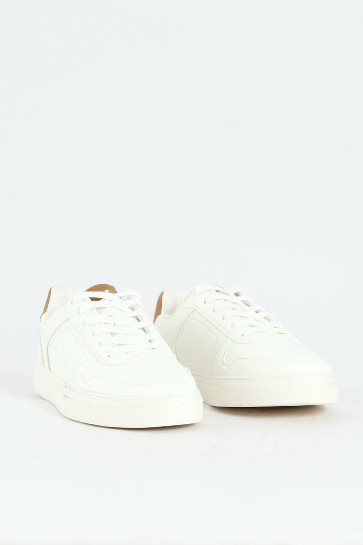 Basic Lace Up Sneaker - White