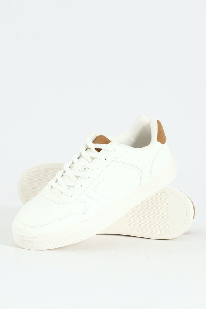Basic Lace Up Sneaker - White