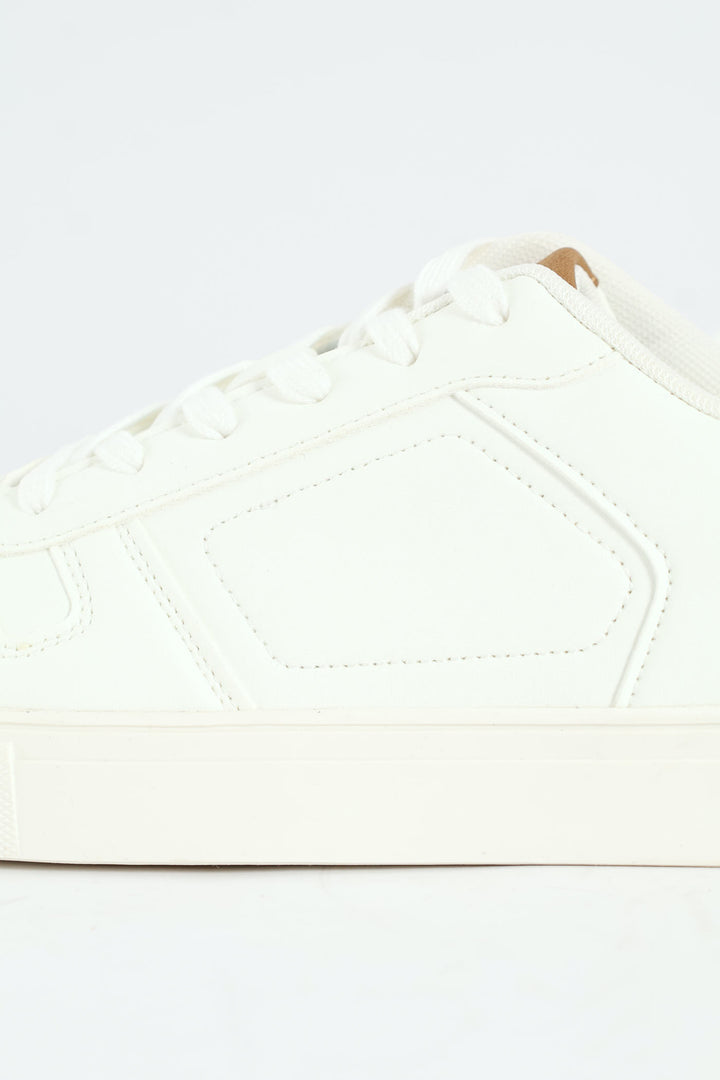 Basic Lace Up Sneaker - White