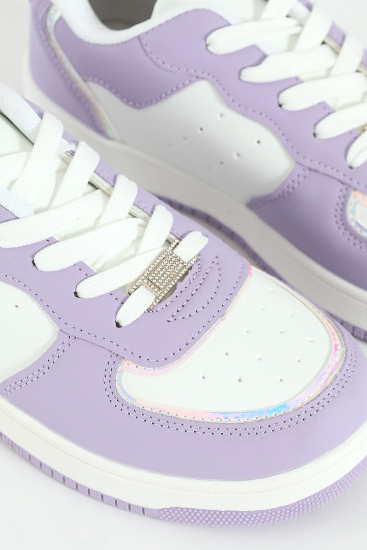 Girls Court Sneaker - Lilac