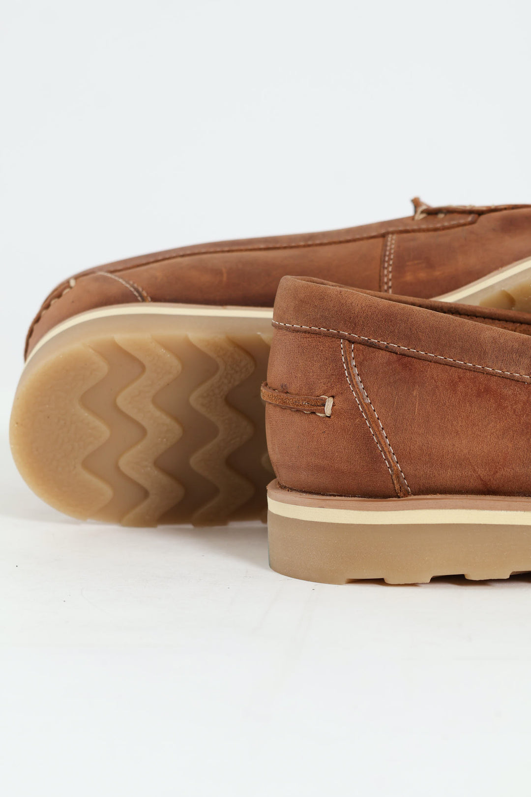 Woven Leather Slip-On Loafer - Tan