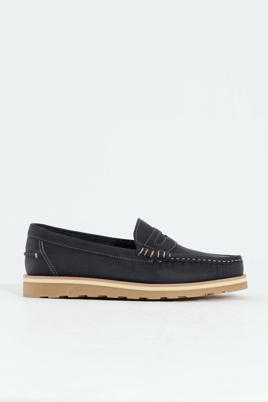 Slip On Penny Moccasin Loafer - Navy