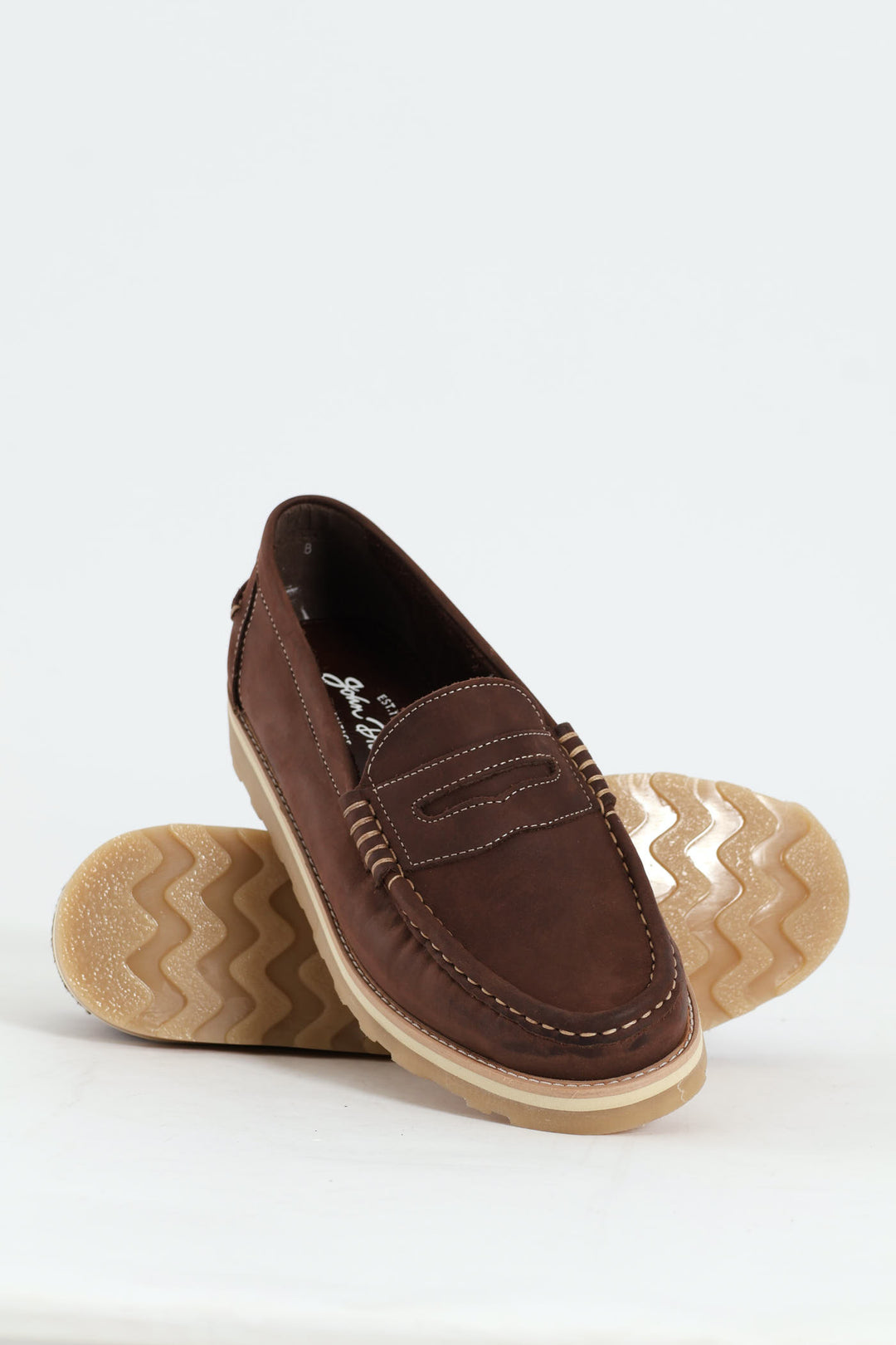 Slip On Penny Moccasin Loafer - Brown