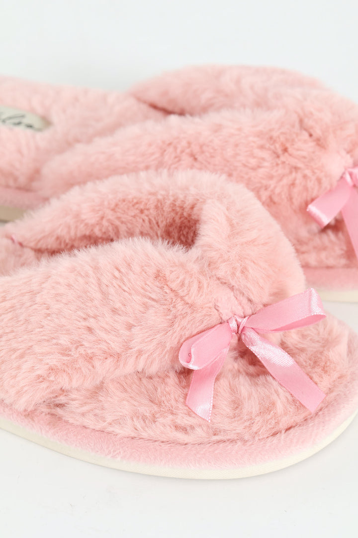 Plush Thong Slipper - Blush