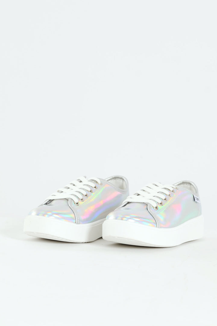Flick Metallic Sneaker - Silver