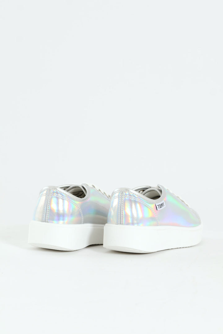 Flick Metallic Sneaker - Silver
