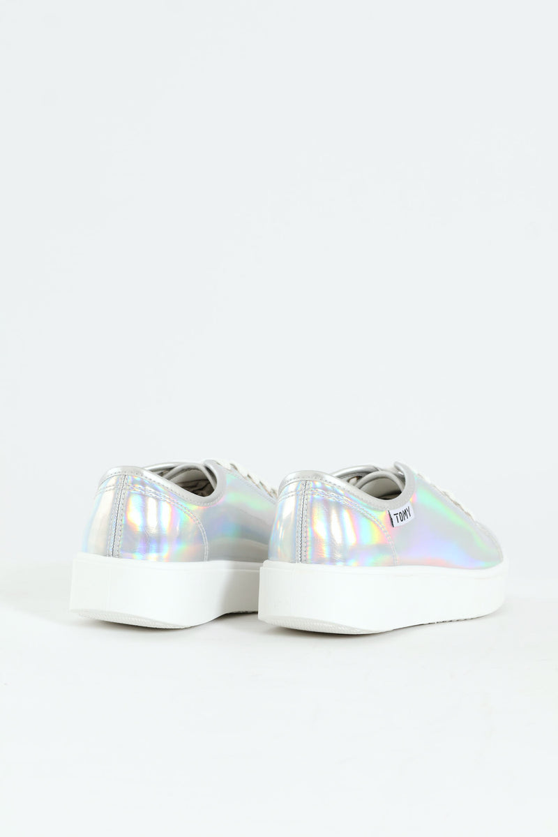Flick Metallic Sneaker - Silver