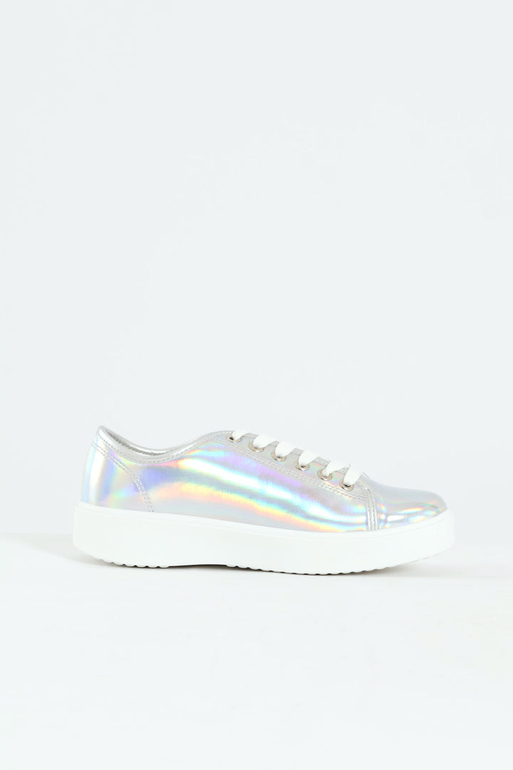 Flick Metallic Sneaker - Silver