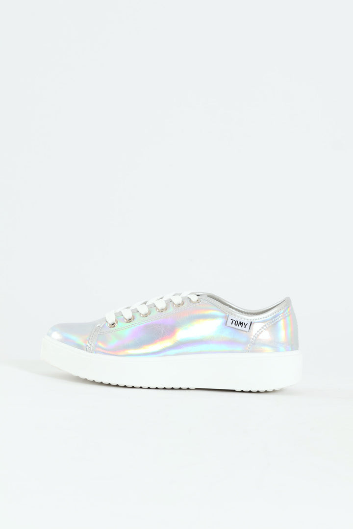 Flick Metallic Sneaker - Silver