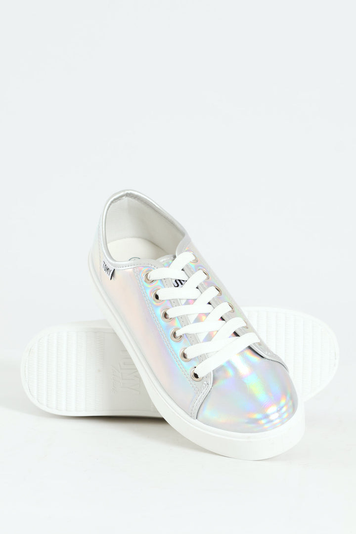 Flick Metallic Sneaker - Silver