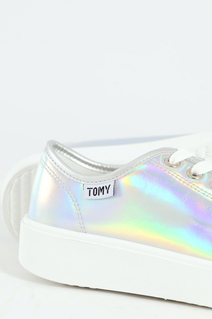 Flick Metallic Sneaker - Silver