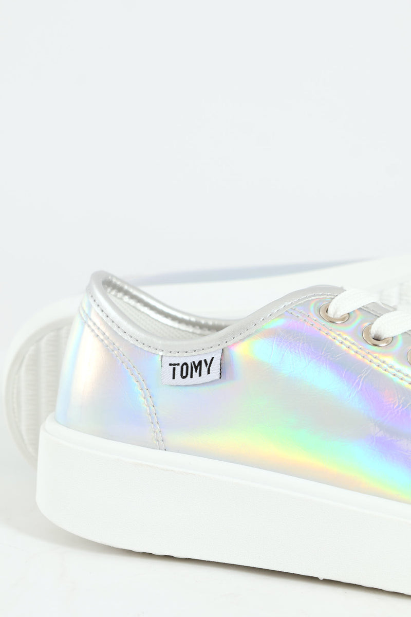 Flick Metallic Sneaker - Silver