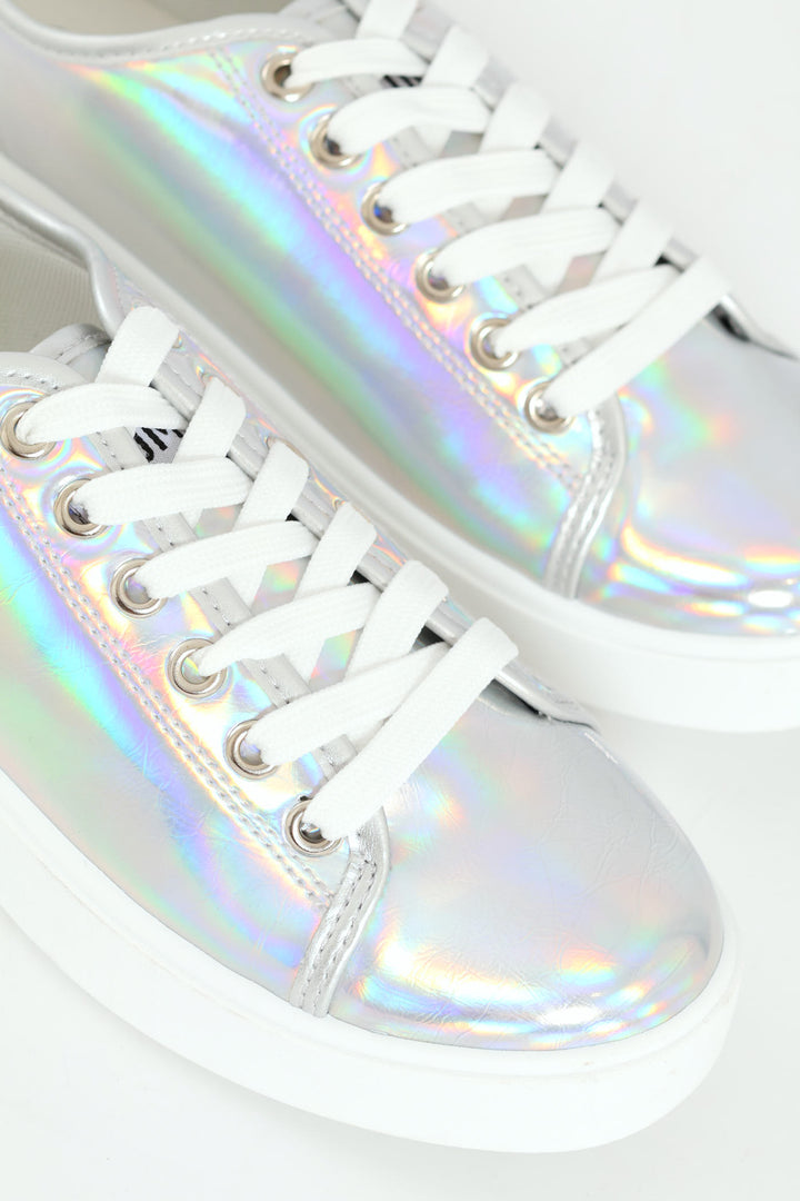 Flick Metallic Sneaker - Silver