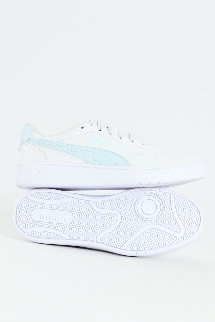 Court Lally Sneaker - White/Light Blue