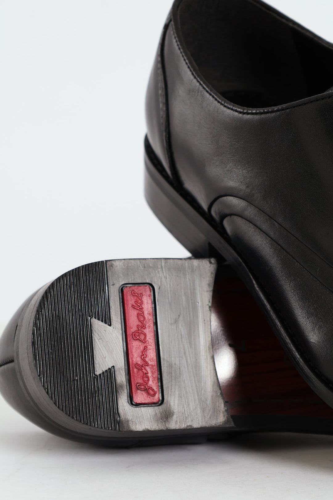 Leather Oxford Toe Cap Dress Shoe - Black