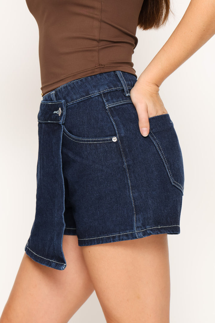 Denim Skort - Ink