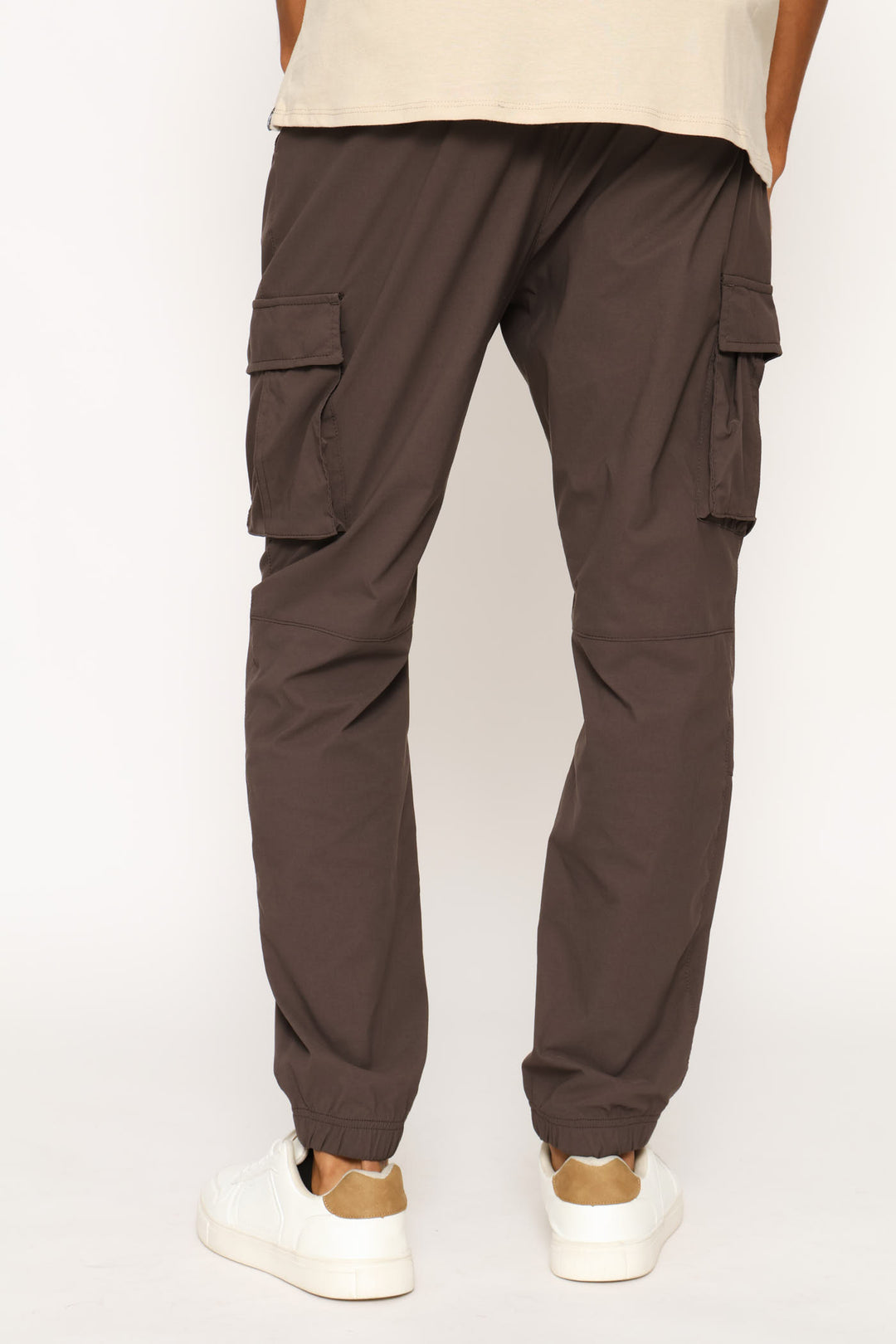 Basic Nylon Cargo Jogger - Khaki
