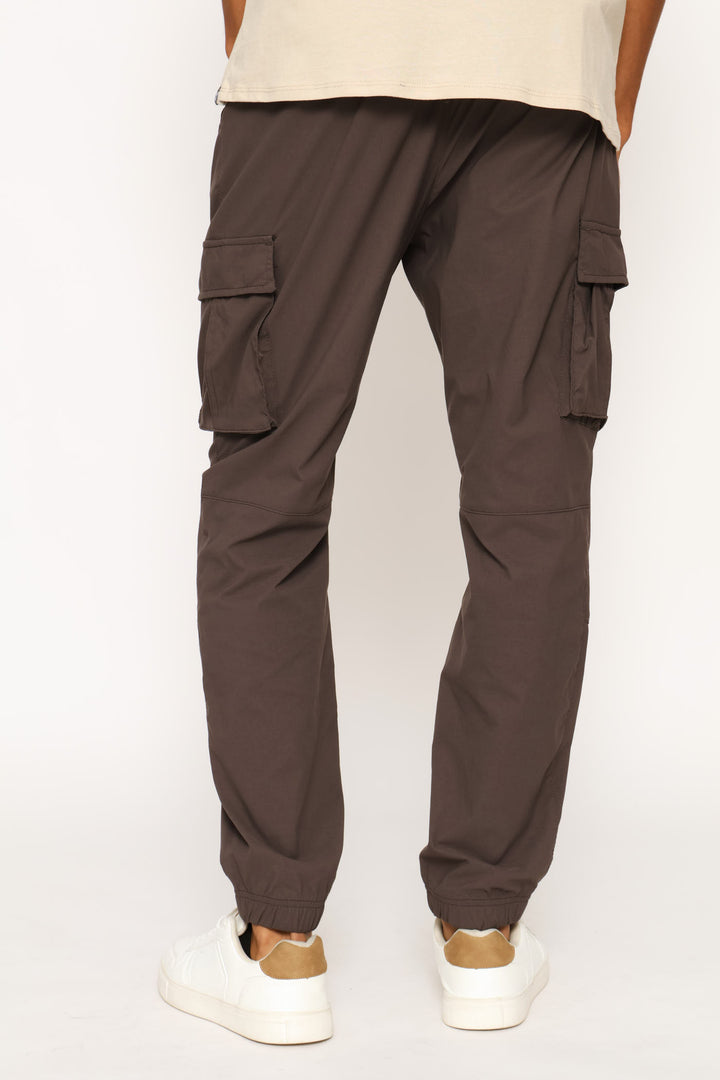 Basic Nylon Cargo Jogger - Khaki