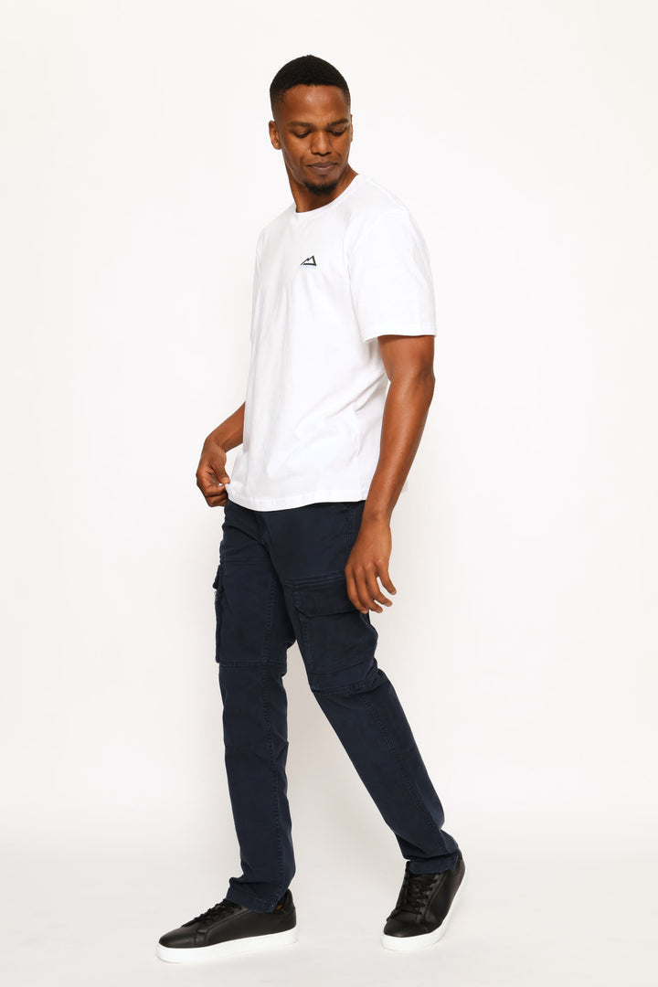 Stone Alps Front & Back Tee - White