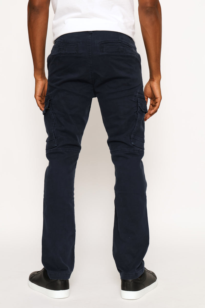 Cargo Side Bellows Pocket Pant - Navy