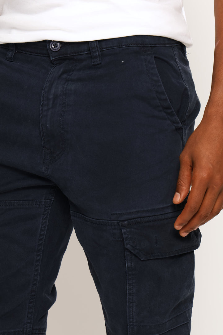 Cargo Side Bellows Pocket Pant - Navy