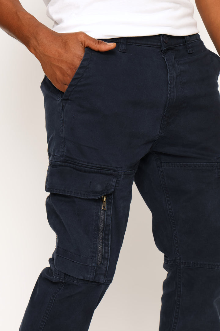Cargo Side Bellows Pocket Pant - Navy