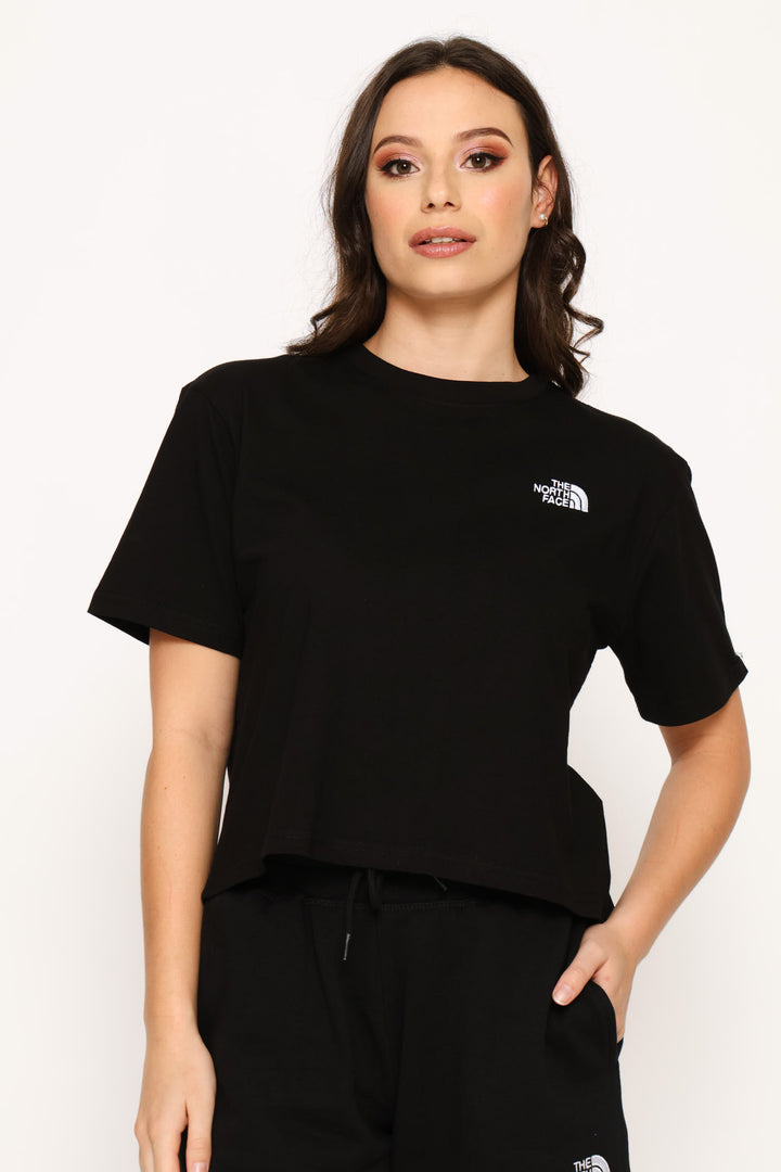 Evolution Simple Dome Crop Tee - Black