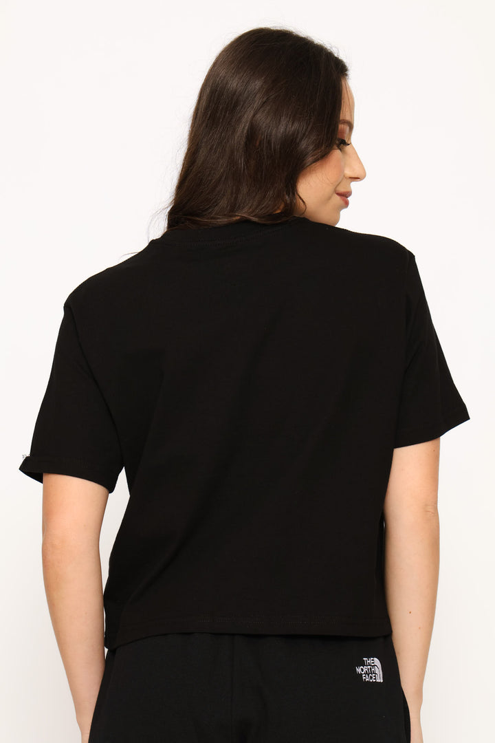 Evolution Simple Dome Crop Tee - Black