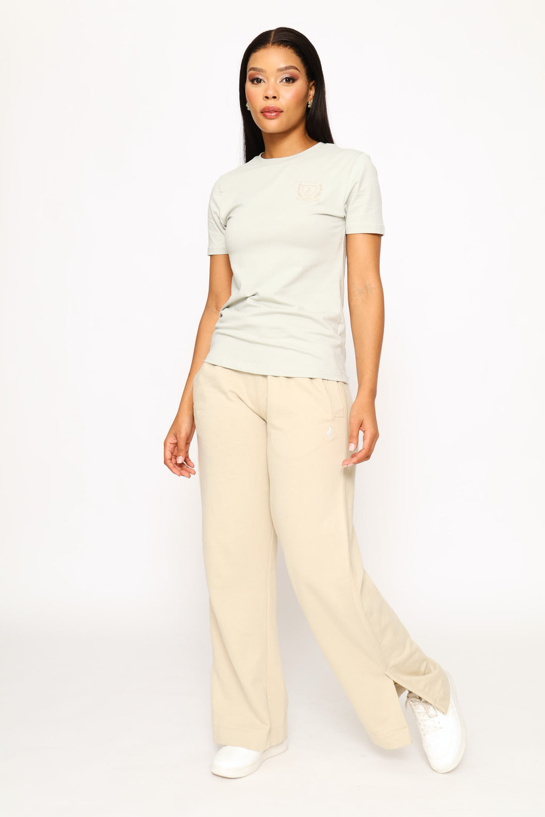 Alison Crested T-Shirt - Sage