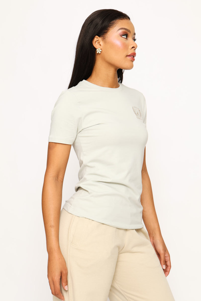 Alison Crested T-Shirt - Sage