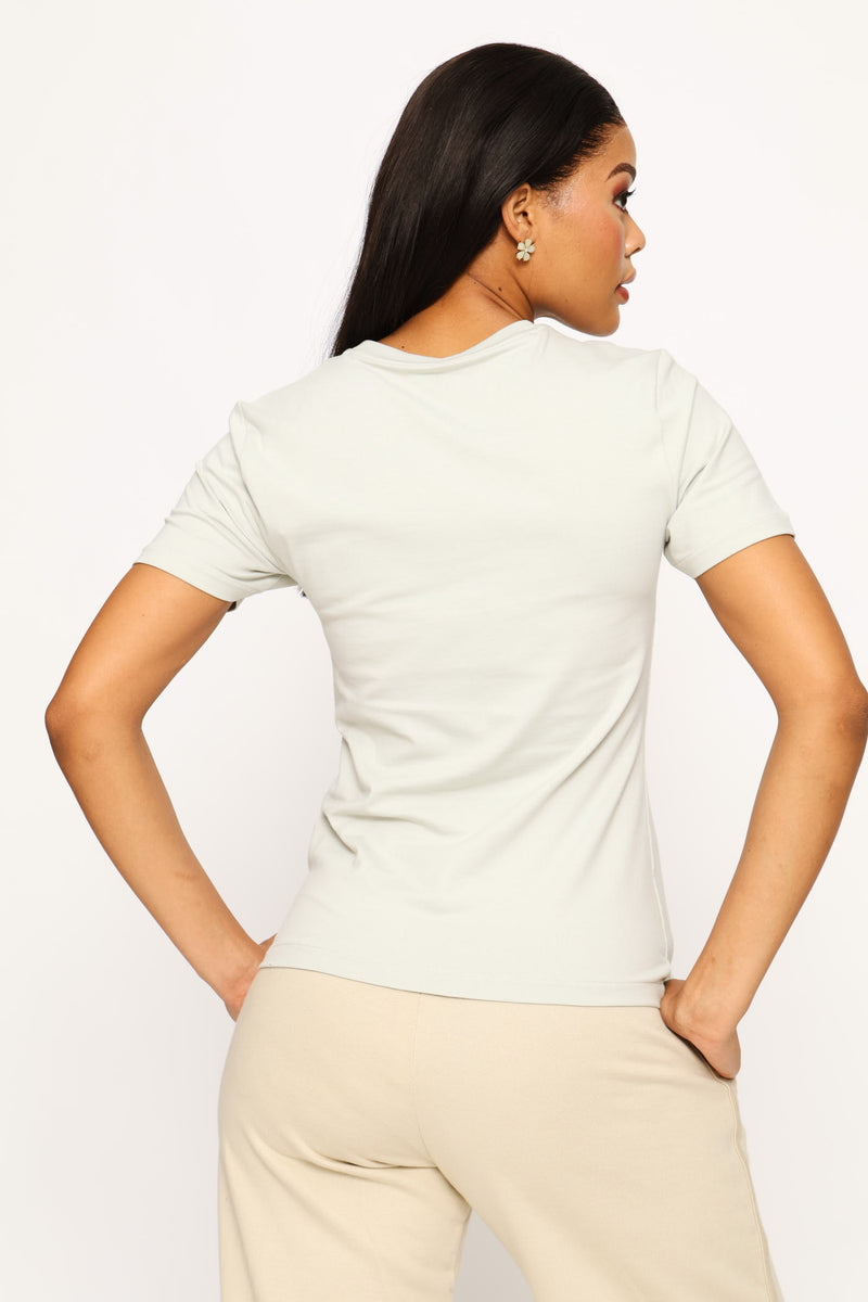 Alison Crested T-Shirt - Sage