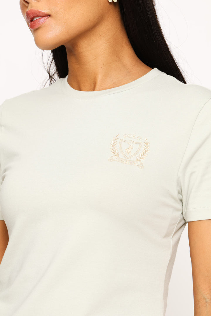 Alison Crested T-Shirt - Sage