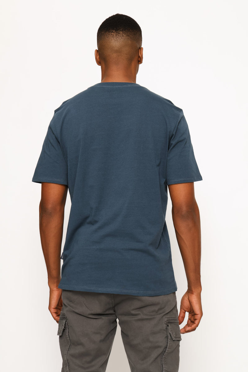 Milano Crest Print Tee - Petrol