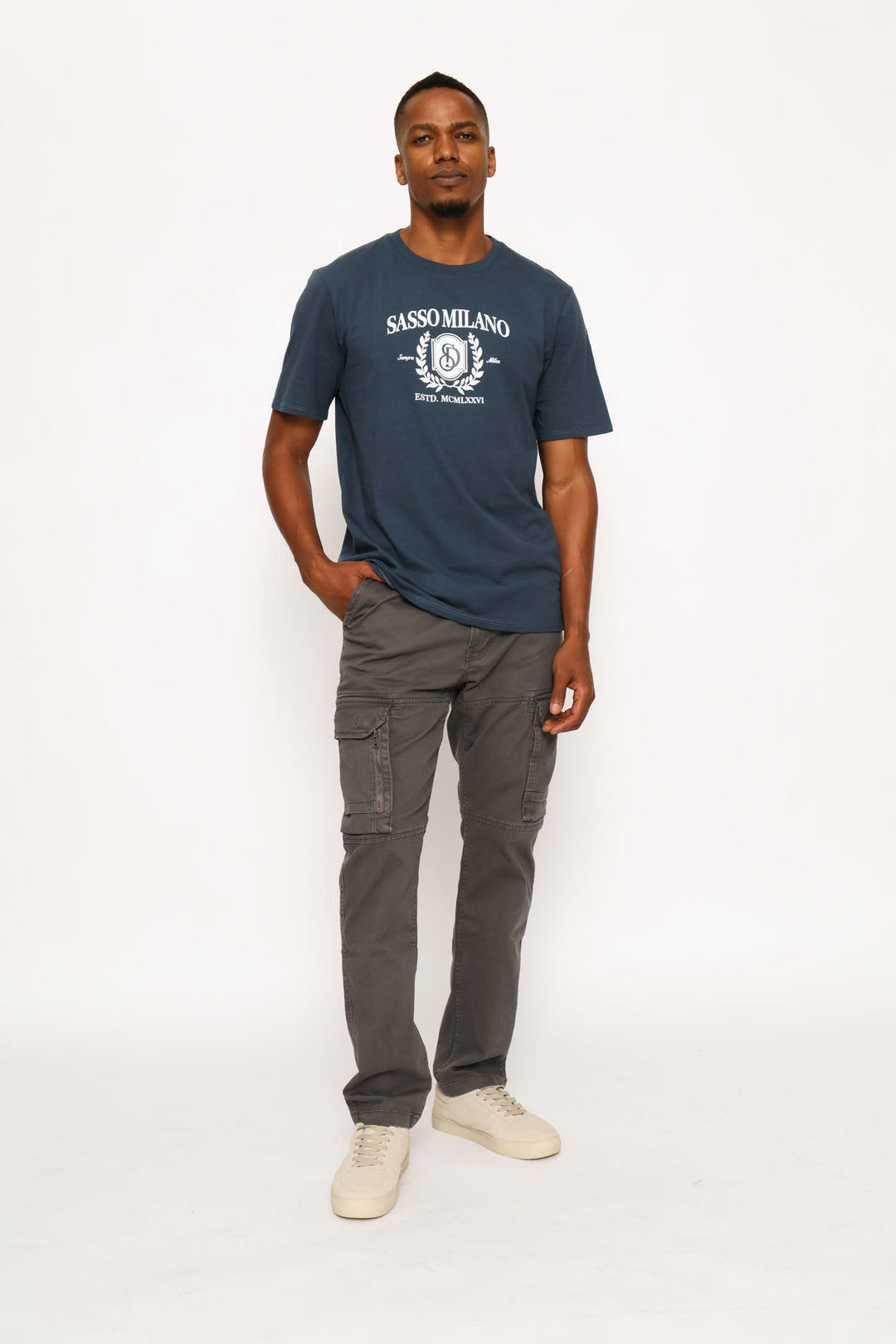 Cargo Side Bellows Pocket Pant - Charcoal