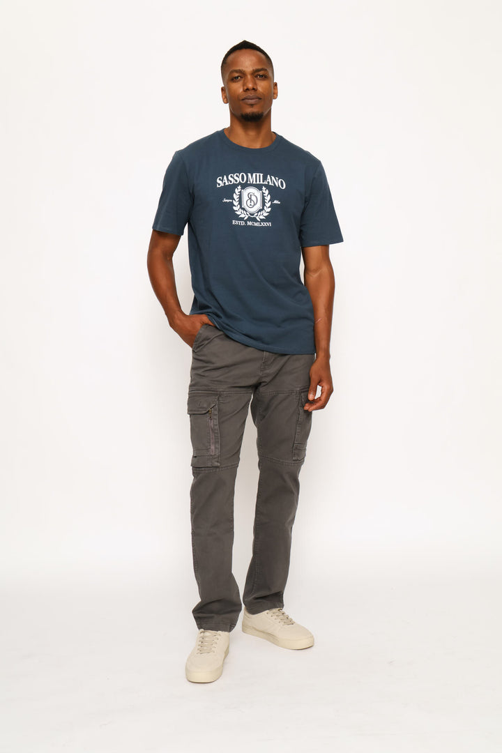 Cargo Side Bellows Pocket Pant - Charcoal