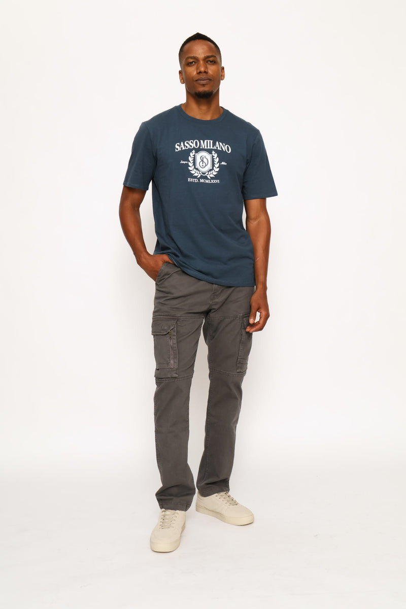 Cargo Side Bellows Pocket Pant - Charcoal