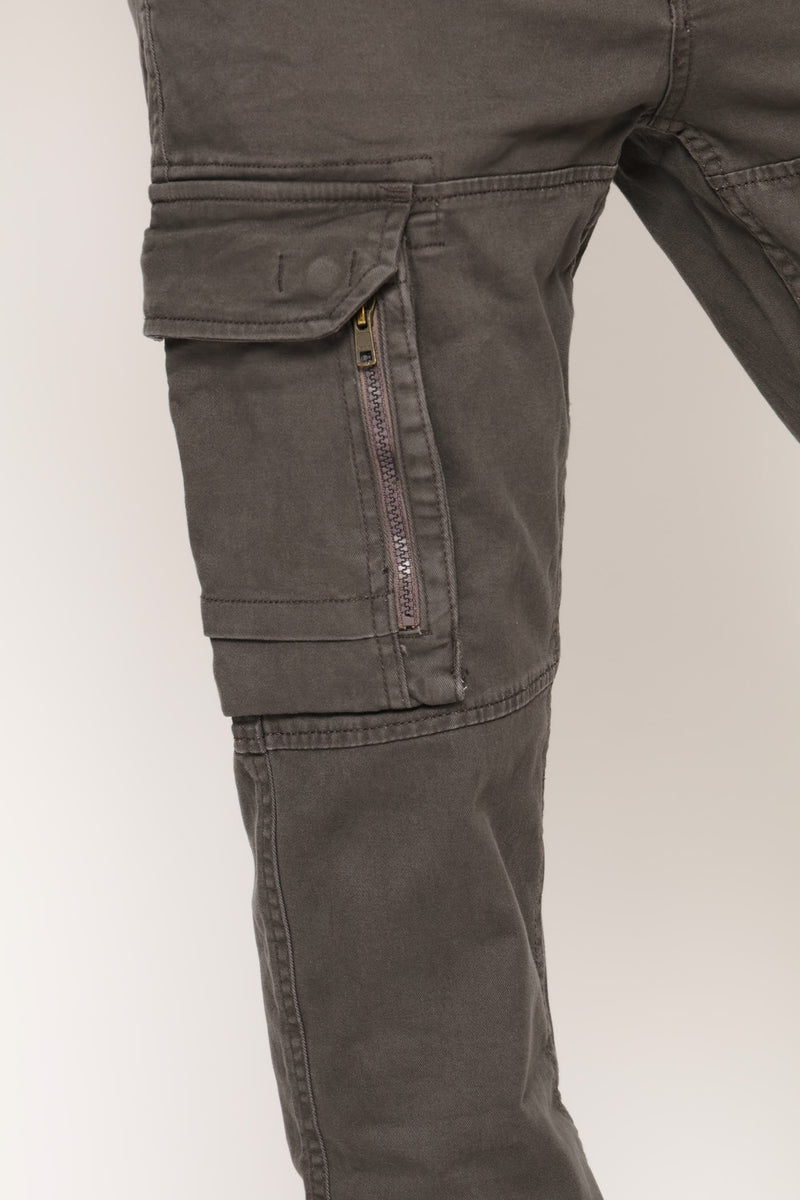 Cargo Side Bellows Pocket Pant - Charcoal