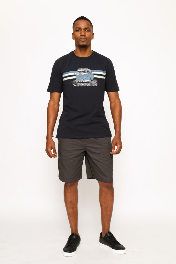 Explorer Camper Van Tee - Navy
