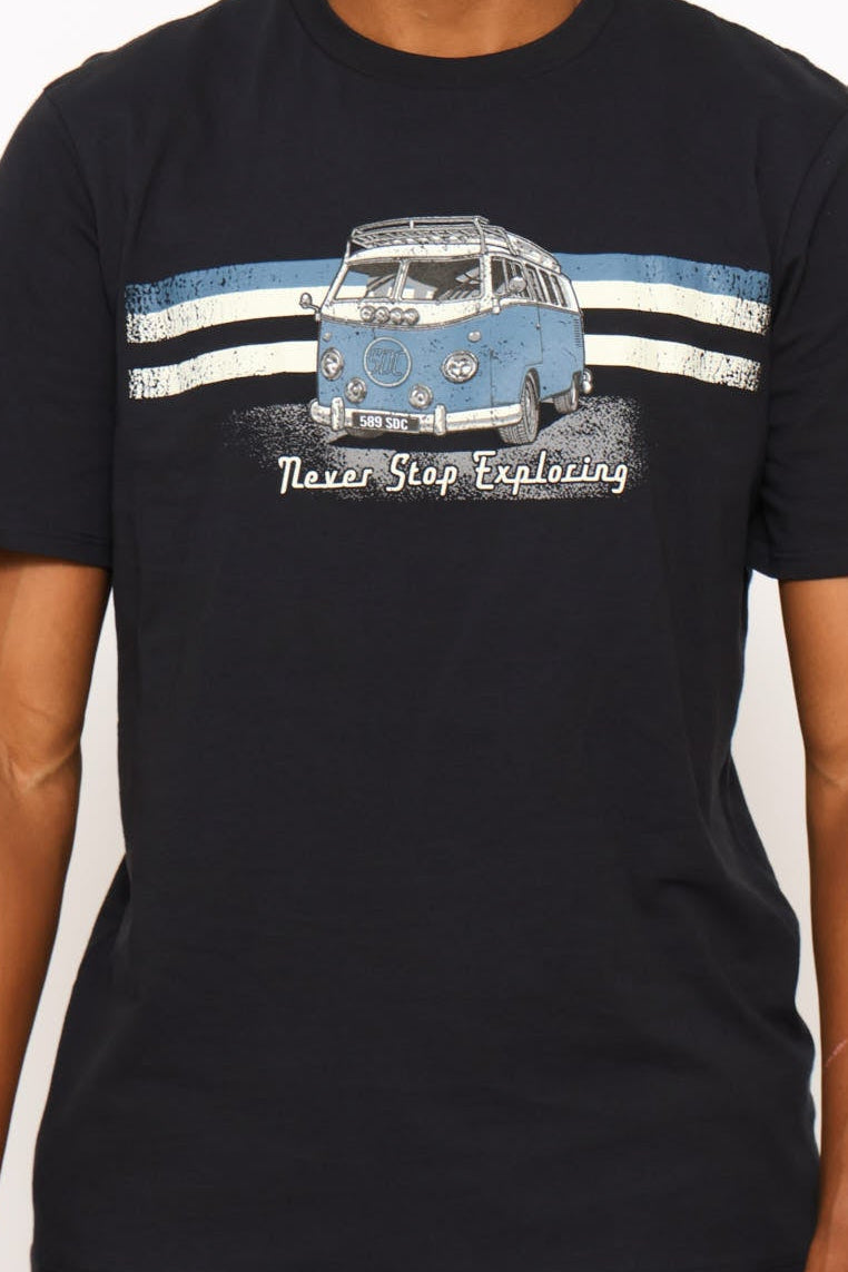 Explorer Camper Van Tee - Navy