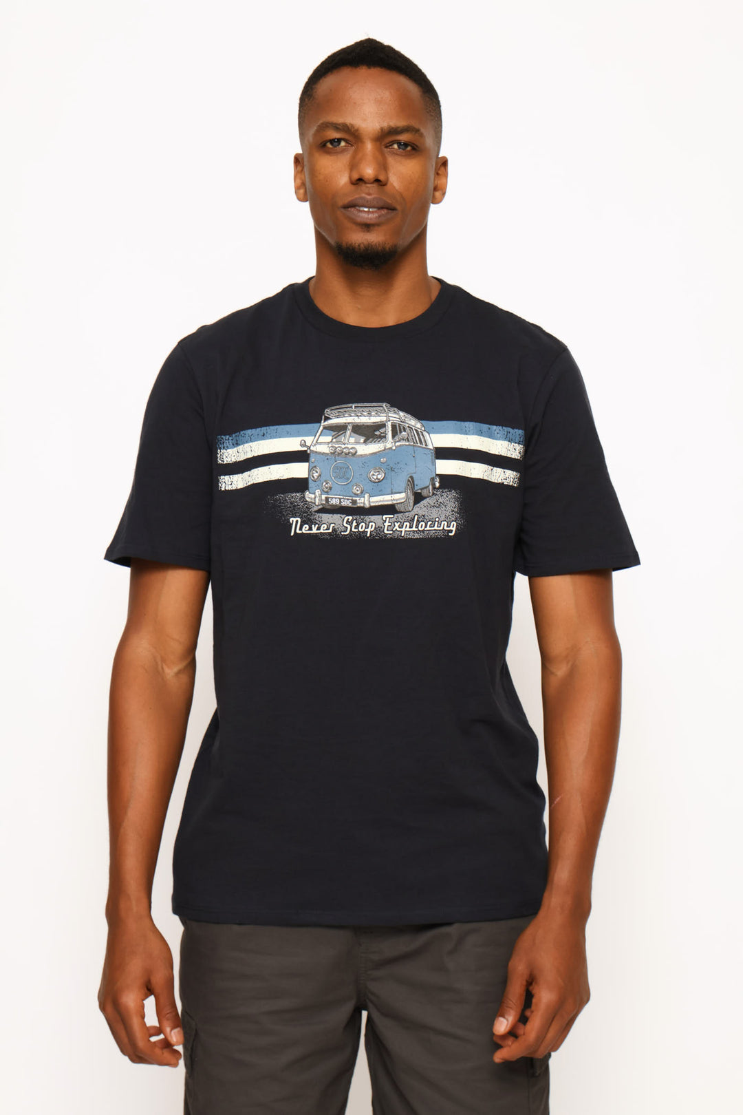 Explorer Camper Van Tee - Navy
