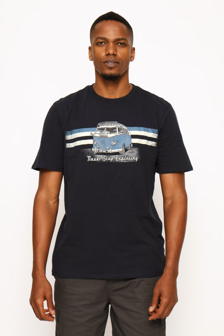 Explorer Camper Van Tee - Navy