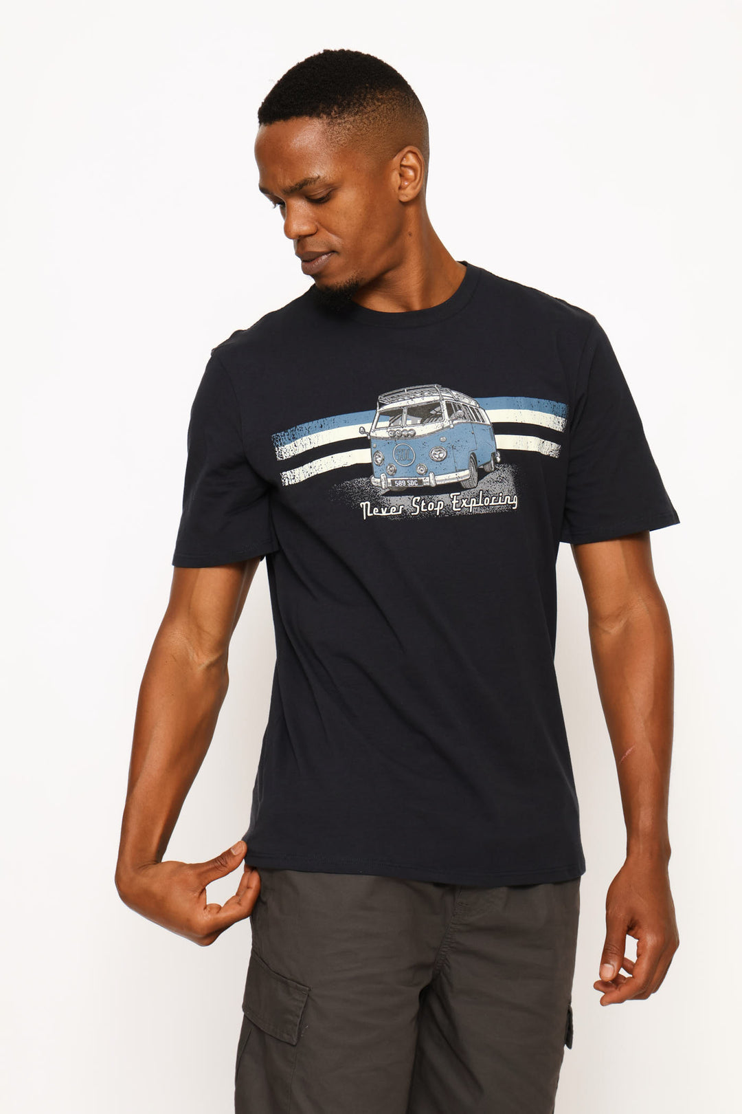 Explorer Camper Van Tee - Navy